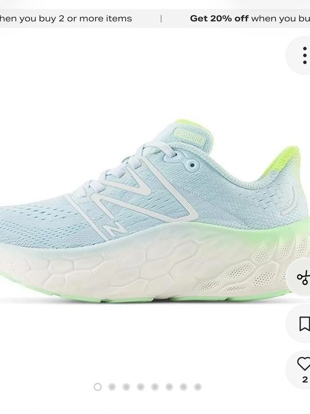 New Balance Women's Fresh Foam X More v4 Running Shoes - Blue/Green Aura